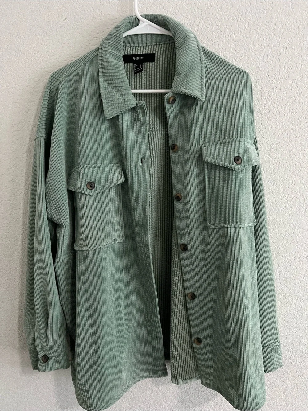 Forever 21 Mint Green Corduroy Jacket - Picture 1 of 2